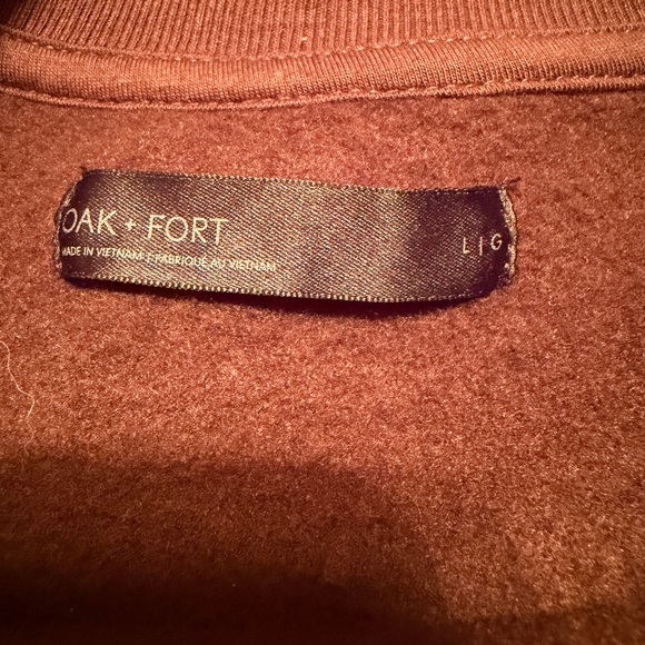 Oak + Fort Brown Crewneck Sweatshirt - Picture 3 of 3